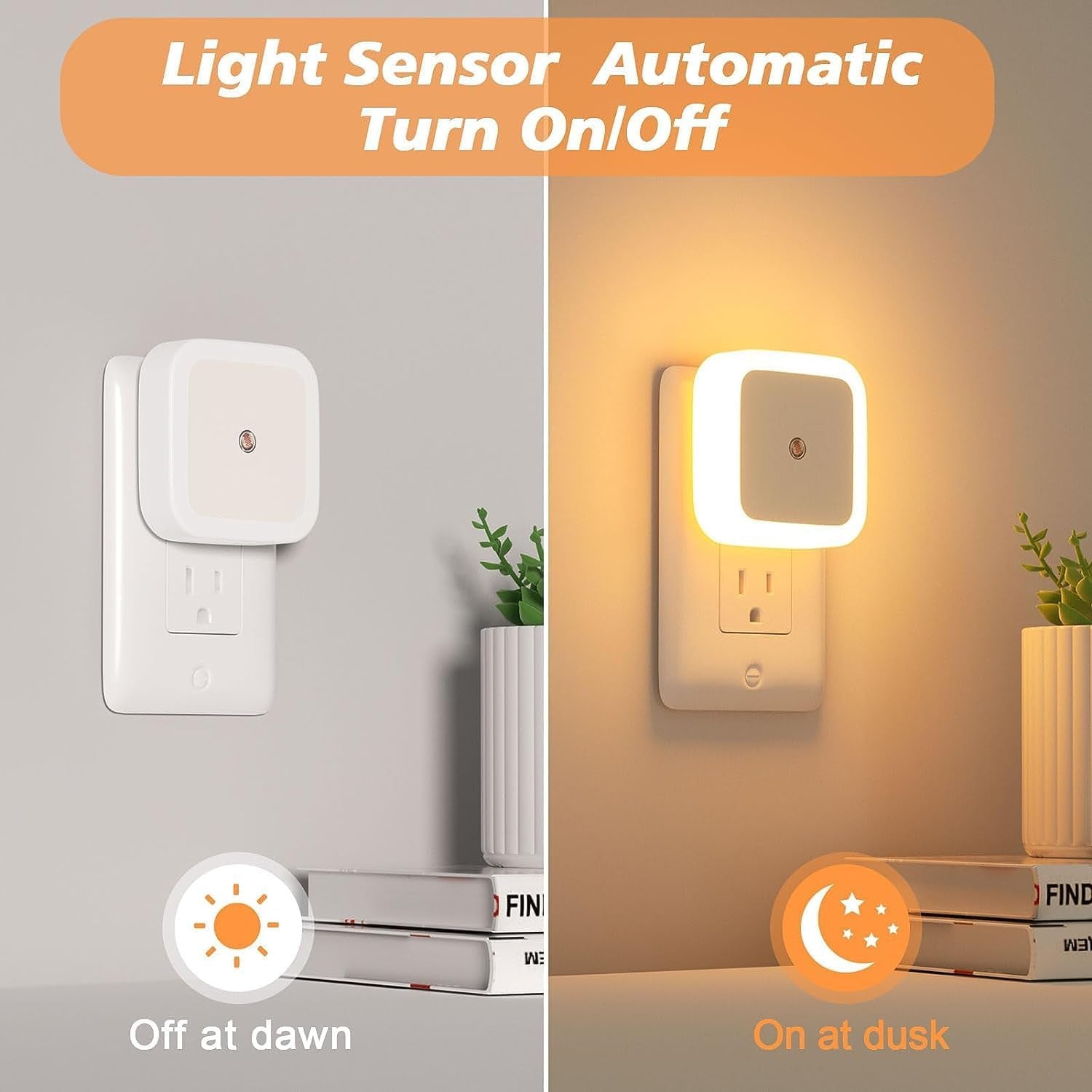 The Ambient | Premium Smart Motion-Activated Magnetic LED Night Lights (Pack of 3)