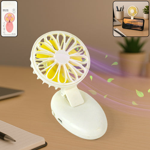 17708 Mini Usb Handheld Fan Portable Rechargeable Mini Fan For Home Office Travel And Outdoor Use (1 Pc)