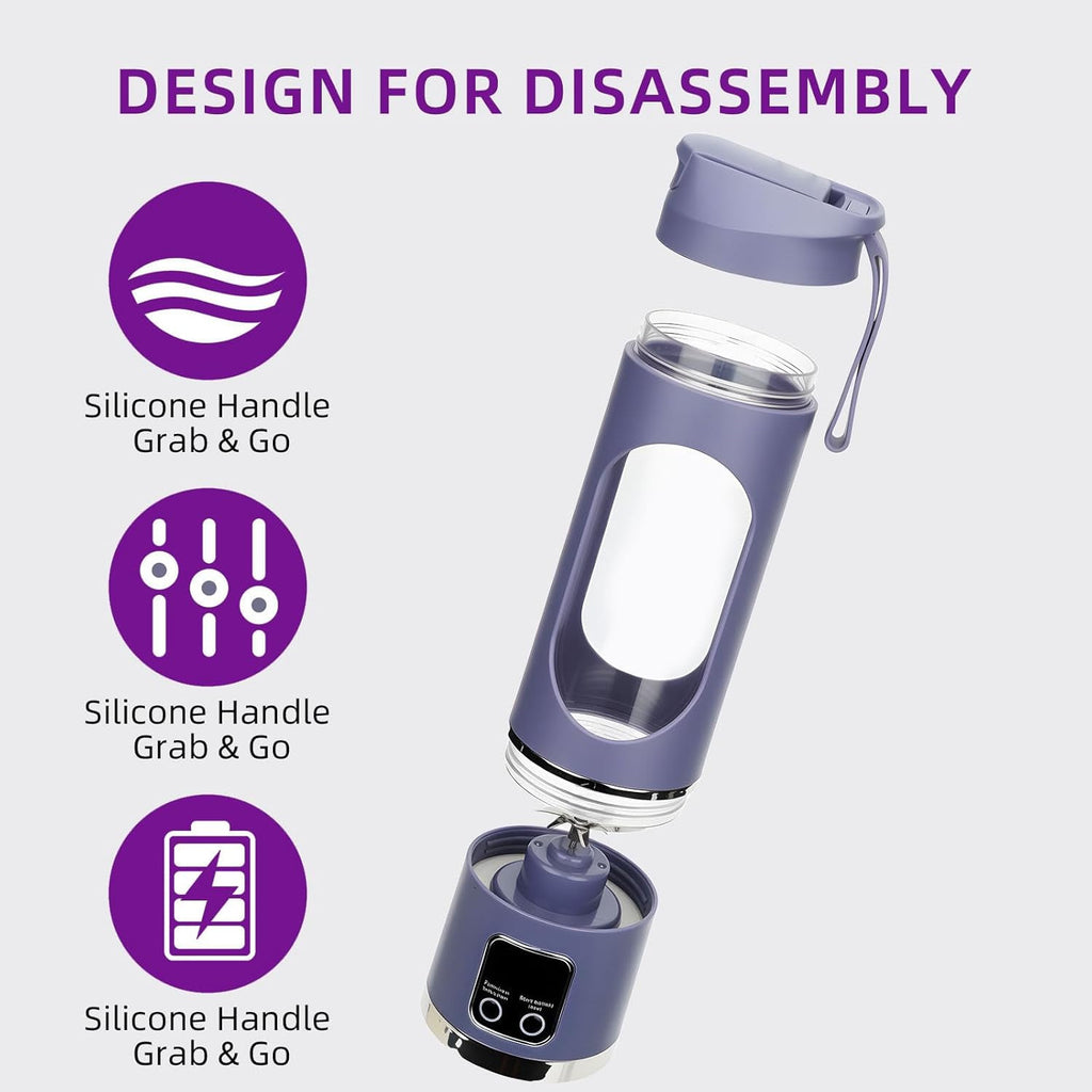 The Cyclone | Premium 12-Blade High-Velocity Portable Juicer Blender (450ML USB-C Rechargeable)