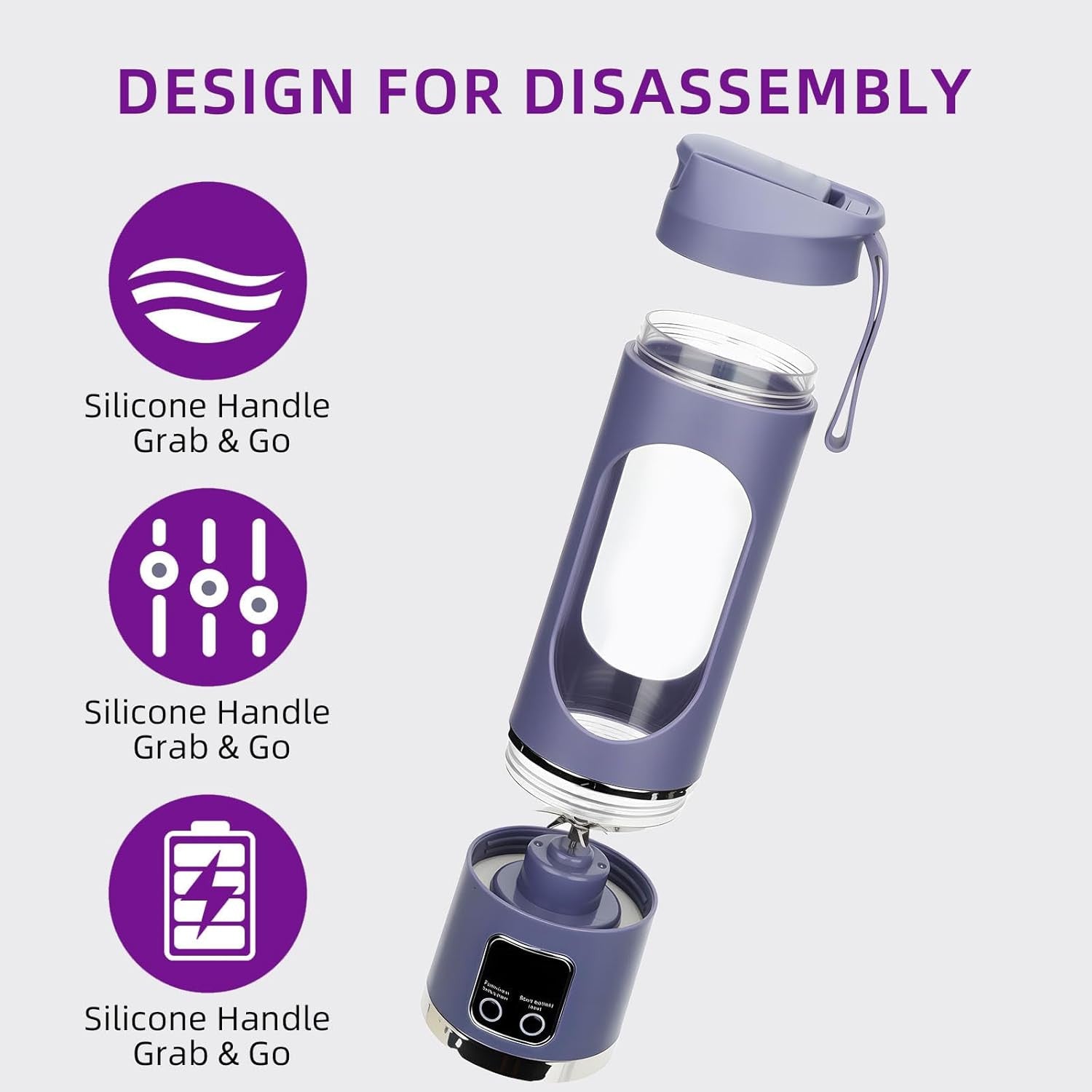 The Cyclone | Premium 12-Blade High-Velocity Portable Juicer Blender (450ML USB-C Rechargeable)