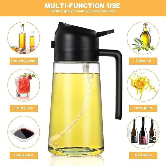 The Mist | Premium 2-in-1 Dual-Action Glass Oil Sprayer & Dispenser