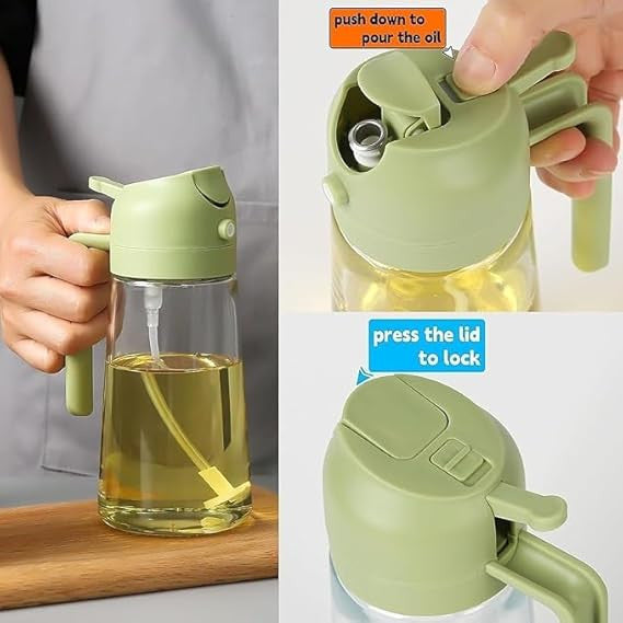The Mist | Premium 2-in-1 Dual-Action Glass Oil Sprayer & Dispenser