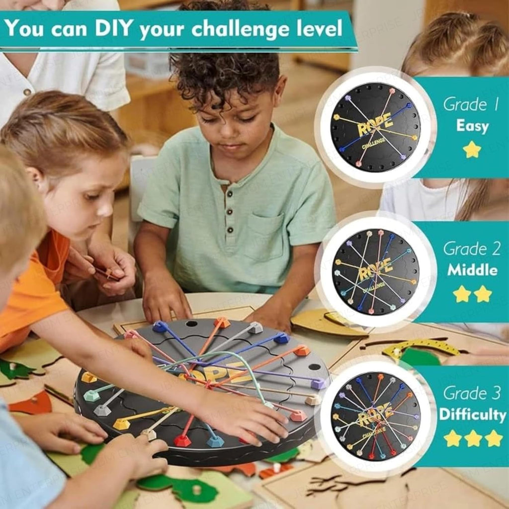 The Paradox | Premium 10-in-1 Multi-Level Rope Untangling Brain Teaser (STEM Strategy Board Game)