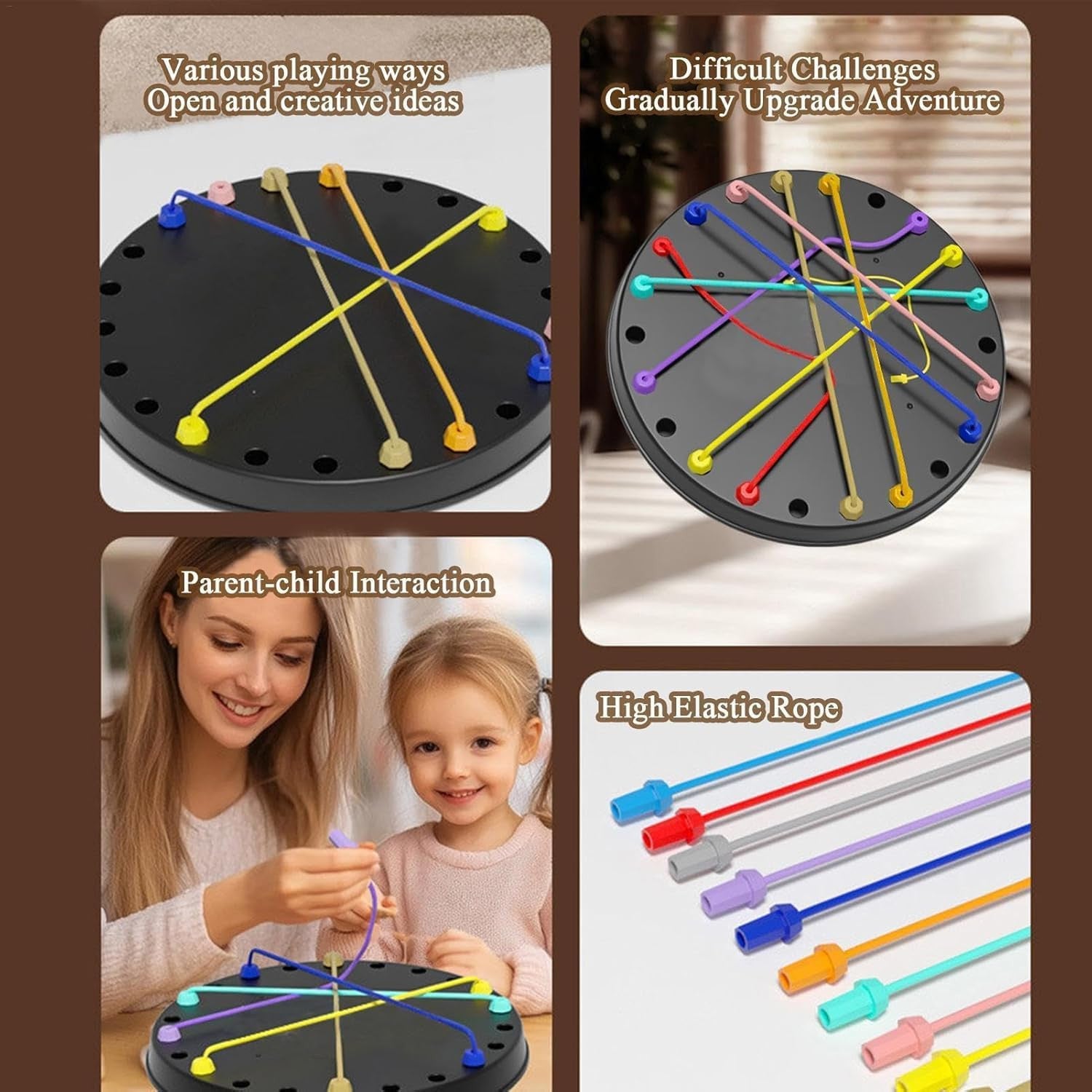 The Paradox | Premium 10-in-1 Multi-Level Rope Untangling Brain Teaser (STEM Strategy Board Game)