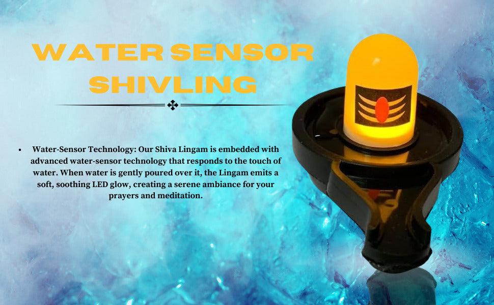 The Aura | Premium Water-Activated Smokeless LED Shivling (Spiritual Decor Edition)