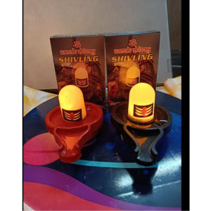 The Aura | Premium Water-Activated Smokeless LED Shivling (Spiritual Decor Edition)