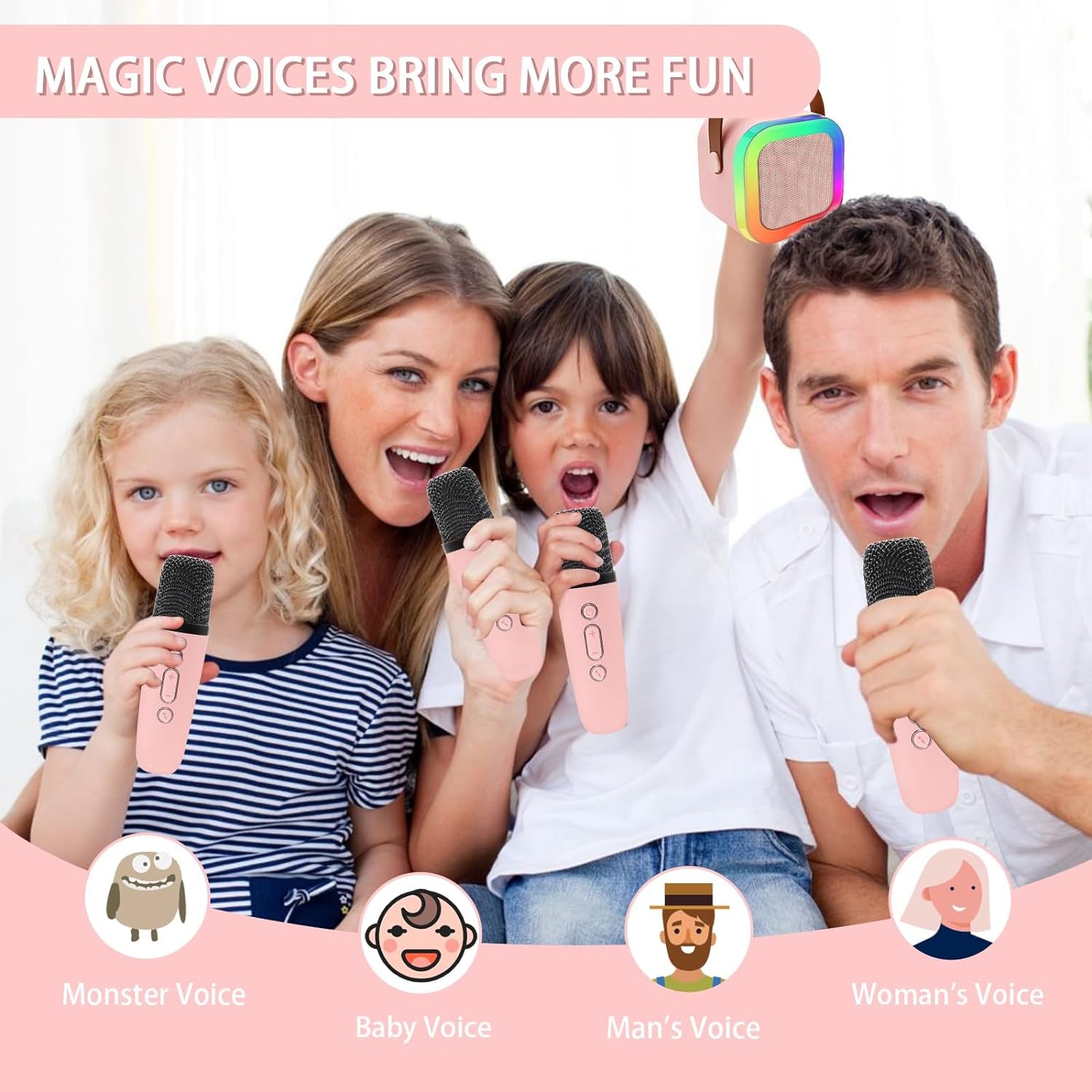 The Vocalist | Premium Mini HD Bluetooth Karaoke Machine with Wireless Microphone