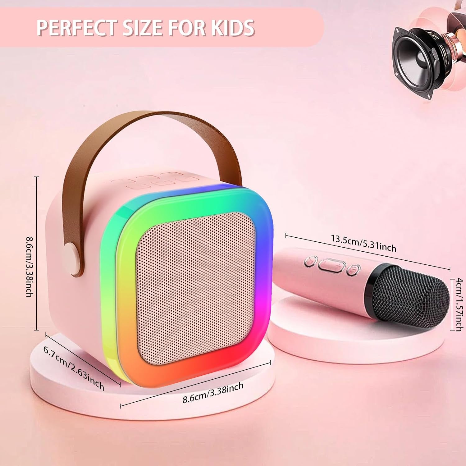 The Vocalist | Premium Mini HD Bluetooth Karaoke Machine with Wireless Microphone